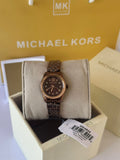 Michael Kors Petite Lexington Pavé Espresso-Tone Watch- MK4844