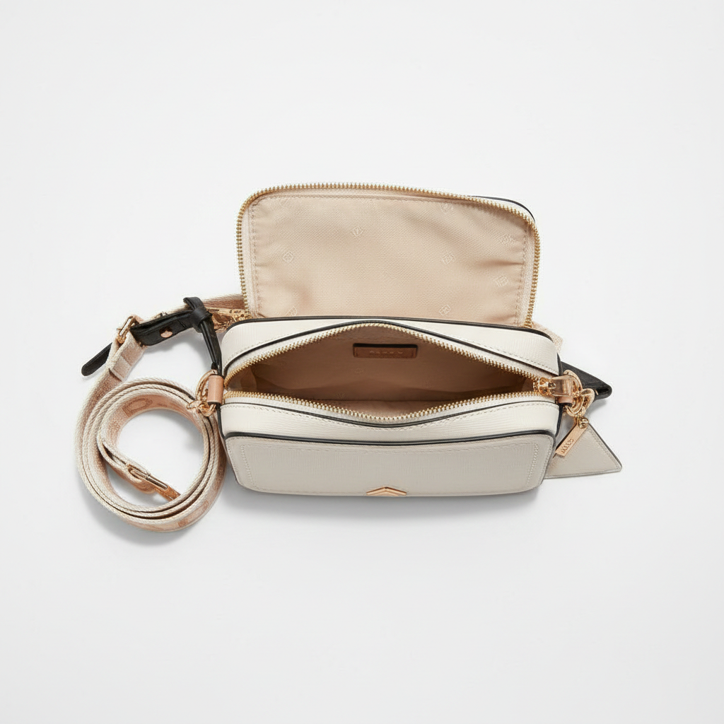 ALDO Original White Crossbody Camera Bag – Luxury Minimal Design