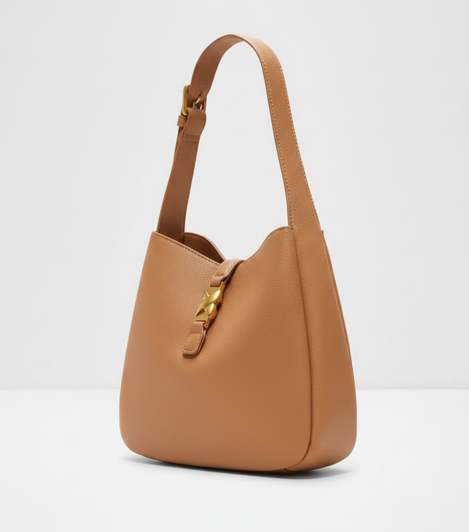 ALDO Original Classic Tan Shoulder Hobo Bag – Premium Leather Finish